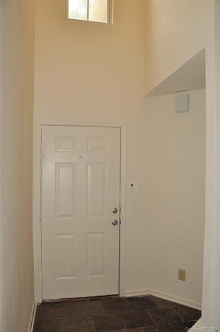 2 Story Foyer with Tile Floor