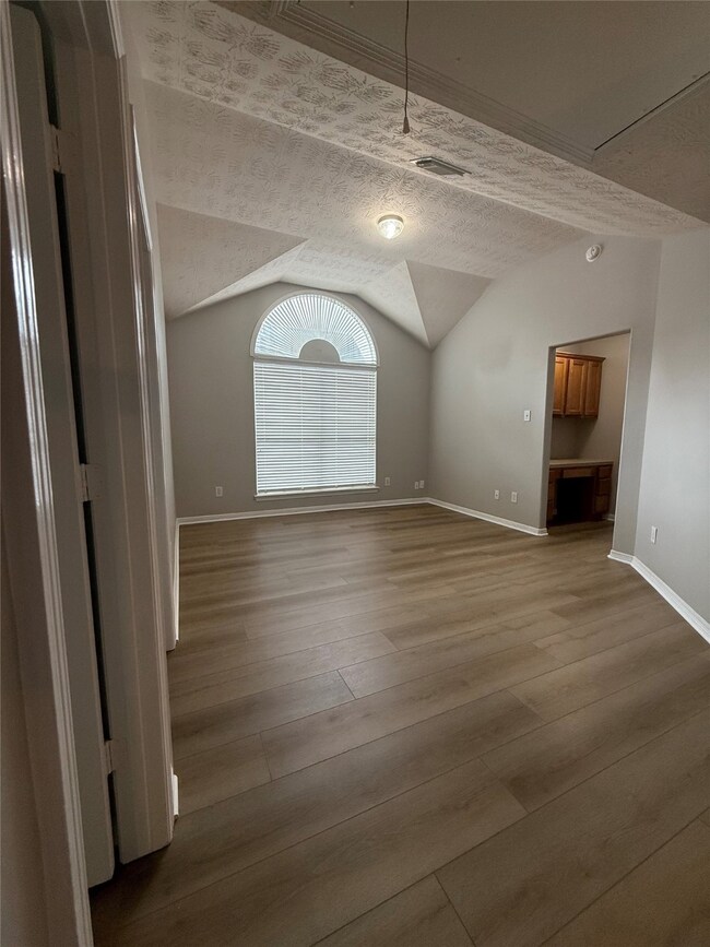 Second floor game room is at the top of the stairs