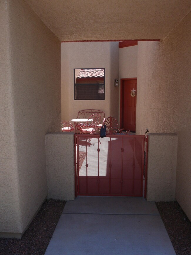 Gate into front courtyard