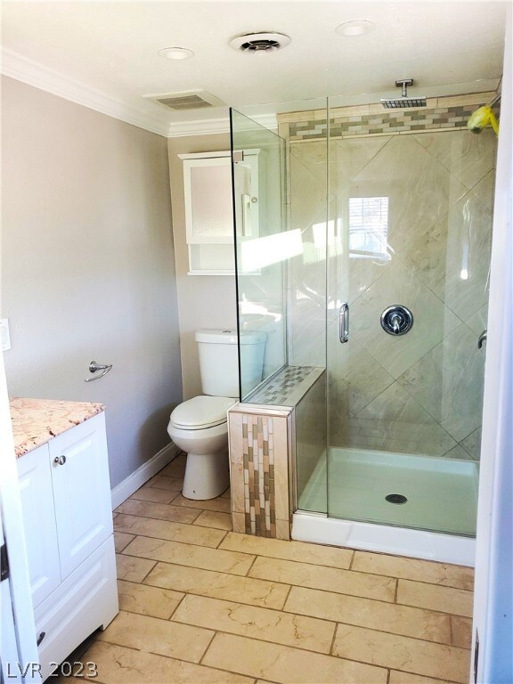 Primary bathroom with amazing upgraded shower and