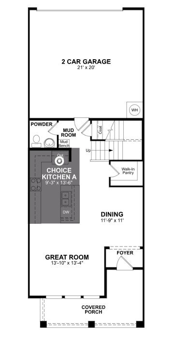 Beazer Homes Watercolor Harvard Floorplan.