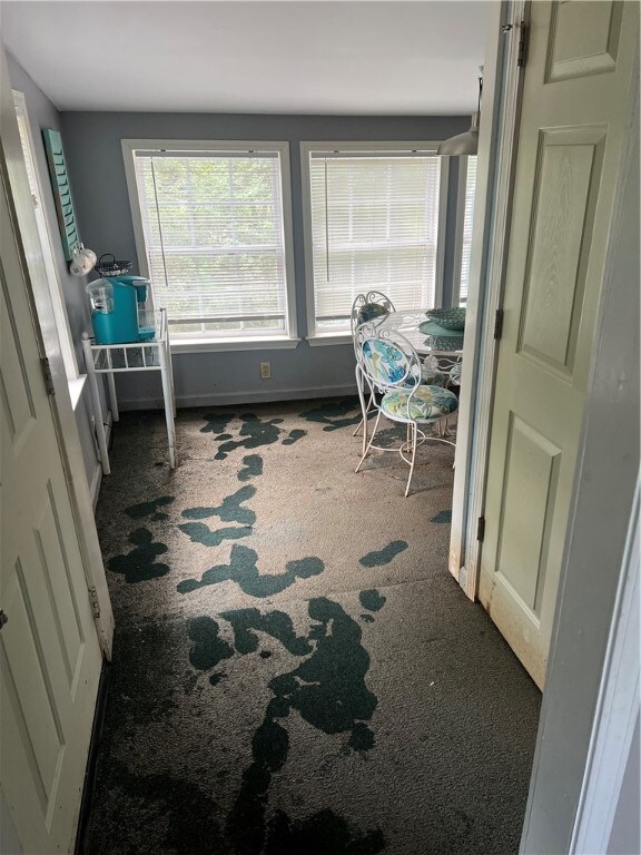 Flooded back room