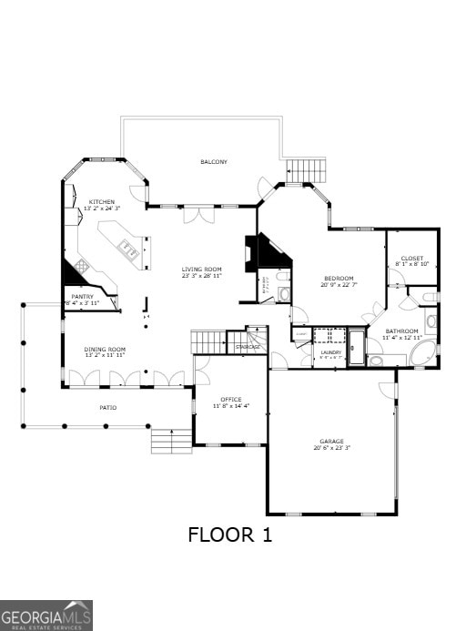 Main Level Floor Plan
