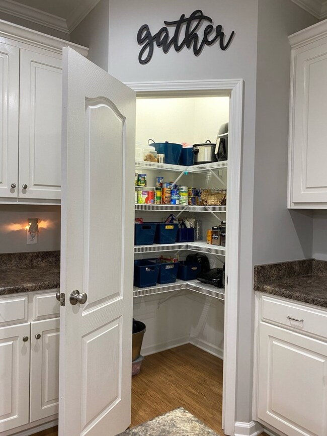 Spacious pantry