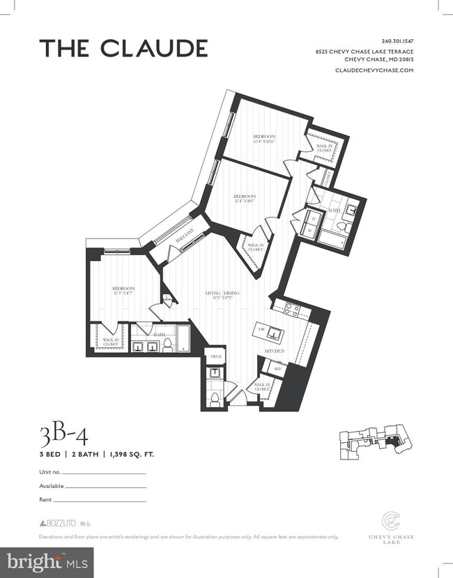3820 Chaplin Place unit 407CLAUDE /VARIES, Chevy Chase, MD 20815 - photo 2