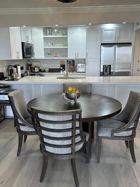 Kitchen from dining area