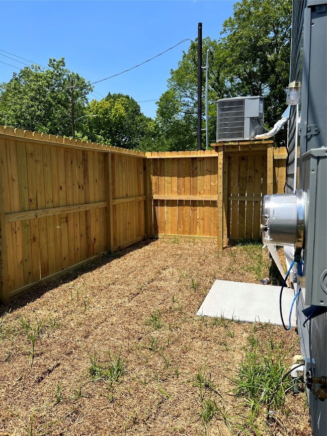 Unit a side yard