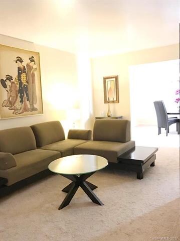 Open living room flows well into dining space!