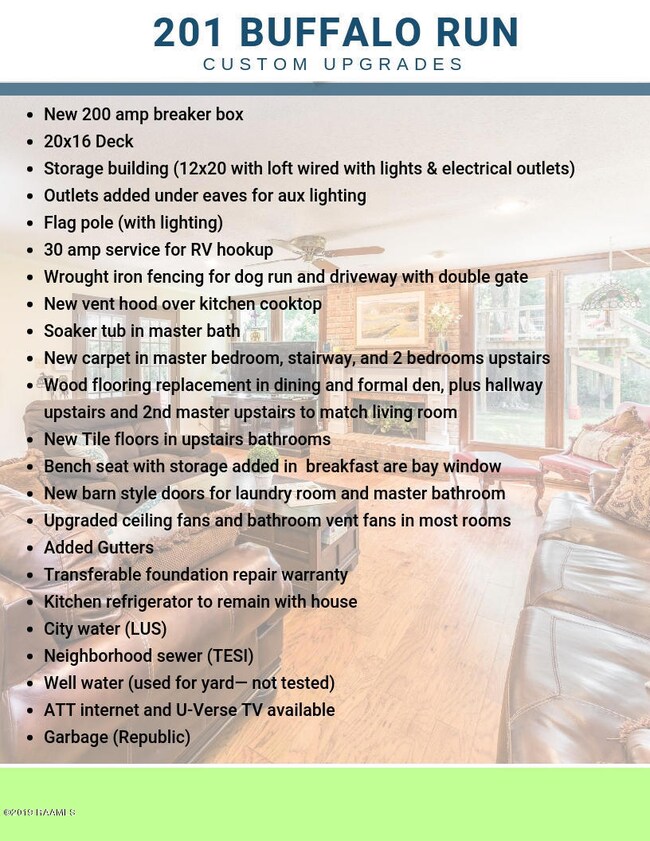 201 Buffalo Run upgrades pg 2