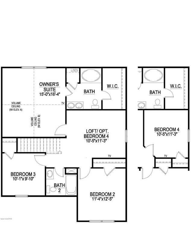 1709 Second Floor Plan