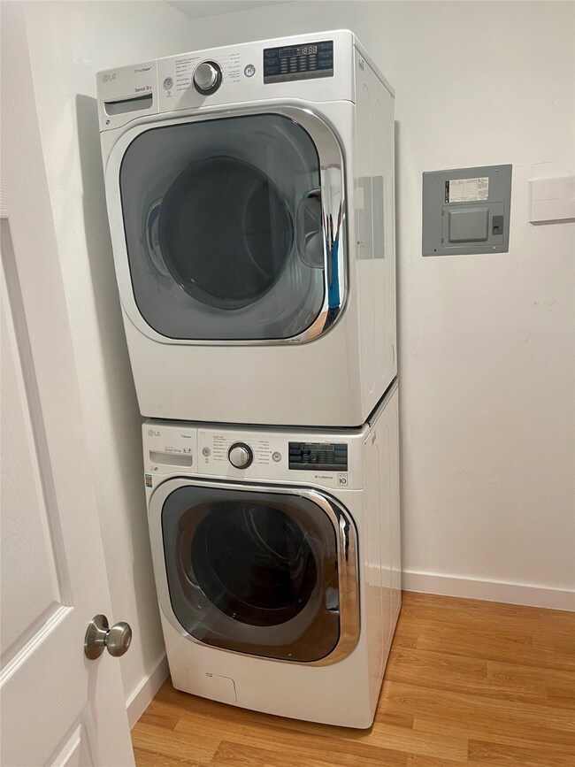 Over size washer and dryer in the units
