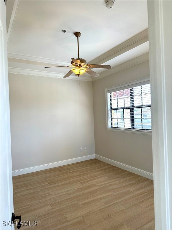 Master Bedroom with tray ceiling and crown molding