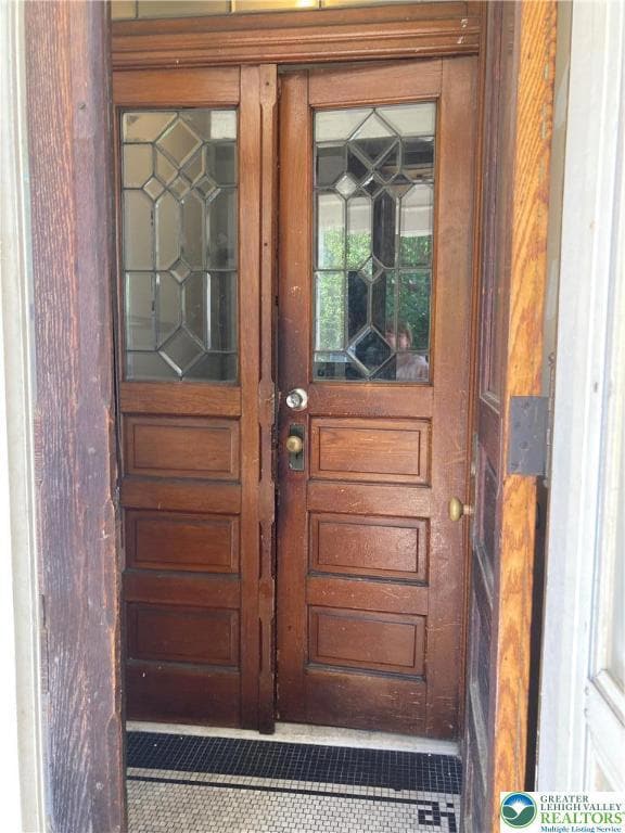 Original front entry/vestibule.