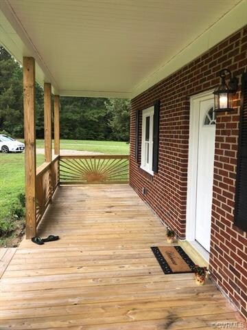 Country porch on front of house