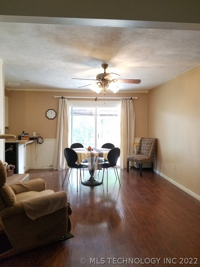 Dining room opens to patio. Sliding doors were rep