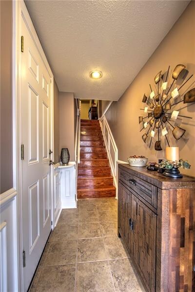 First floor entry boasts ceramic tile floors, note