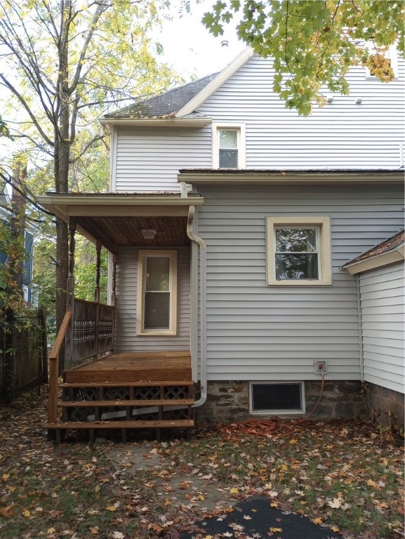 Back porch and stairs