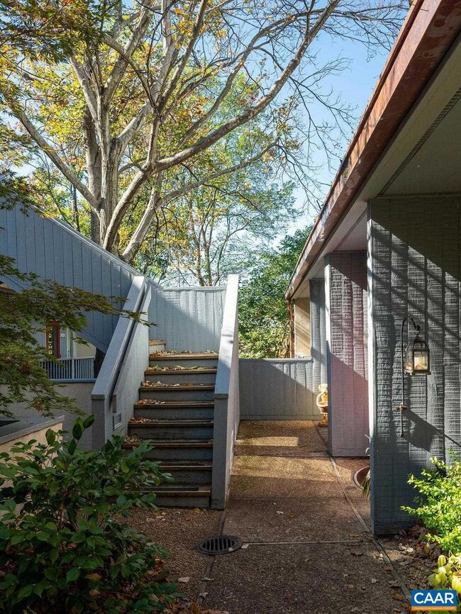 It's down this walkway on the right.