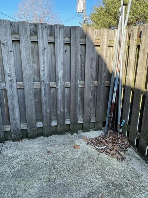 Fenced Back Patio