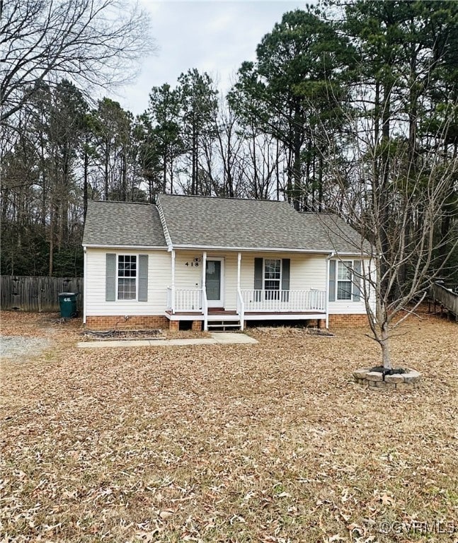 View of front of property