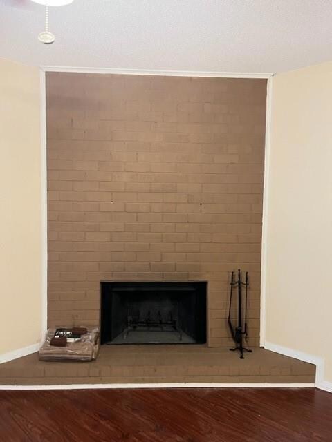 Working fireplace.