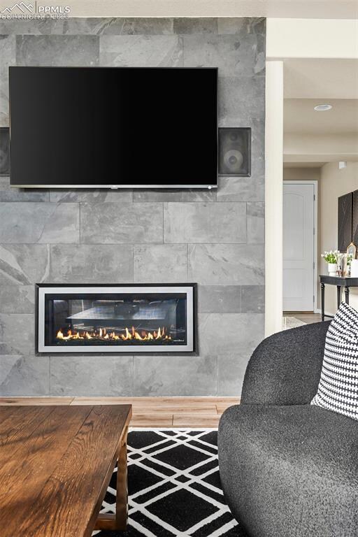 Great room fireplace
