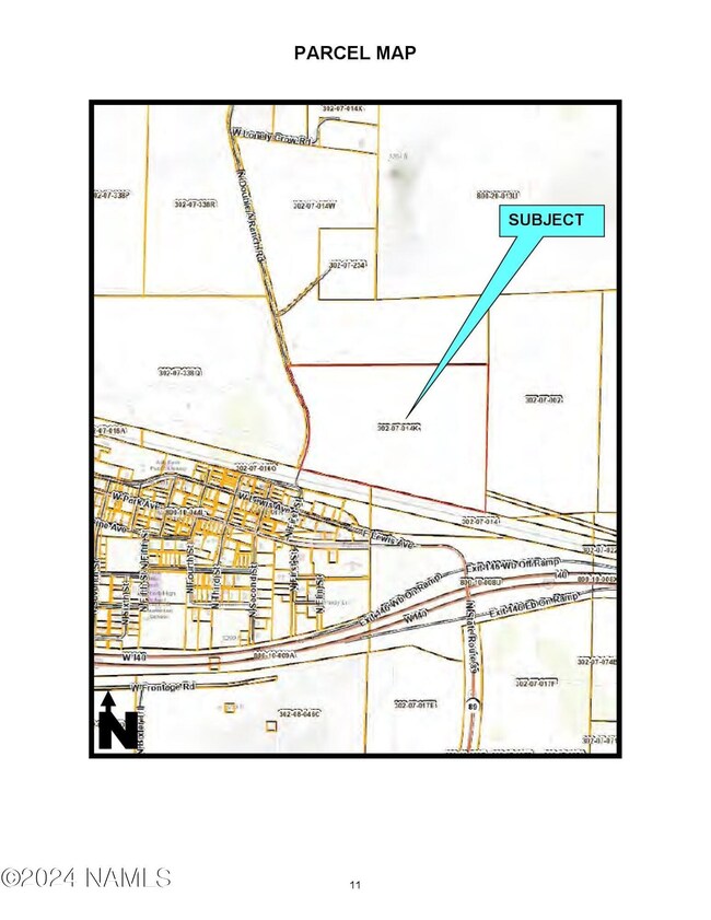 subject map from appraisal parcel map