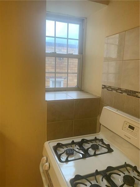 Plenty of natural light. This window in kitchen has great space for your indoor plants.