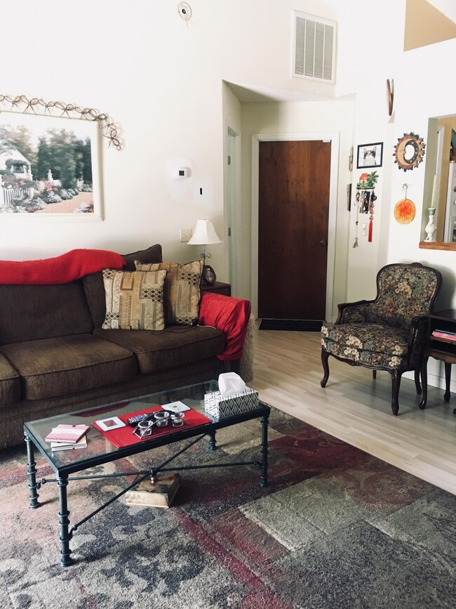 Living Room Facing Garage Door
