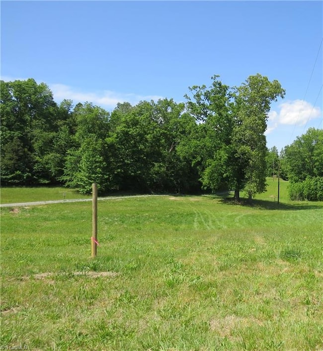 This is the view from the street where the driveway would be installed by the new owner.