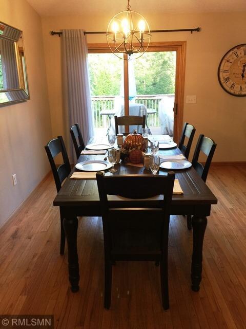 06 Dining Room with Deck overlooking wooded backya