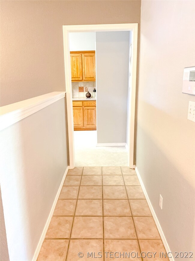 Hallway off entry and living room  to kitchen