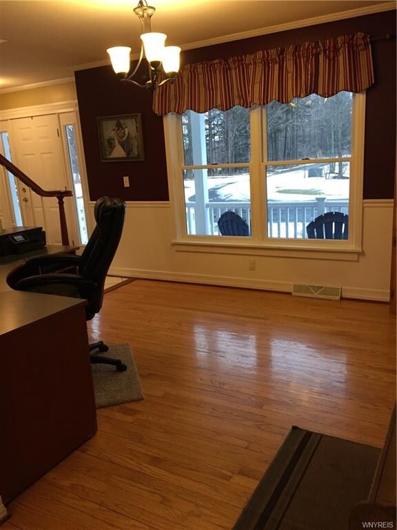 Formal Dining room, currently being used as an off