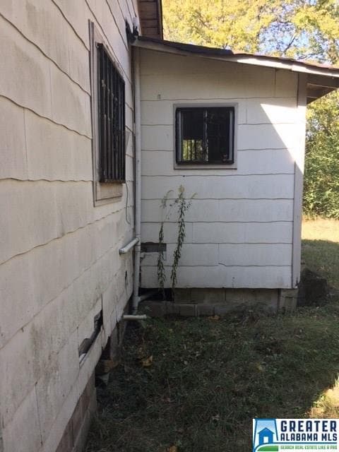 This rear porch was enclosed at some point to crea