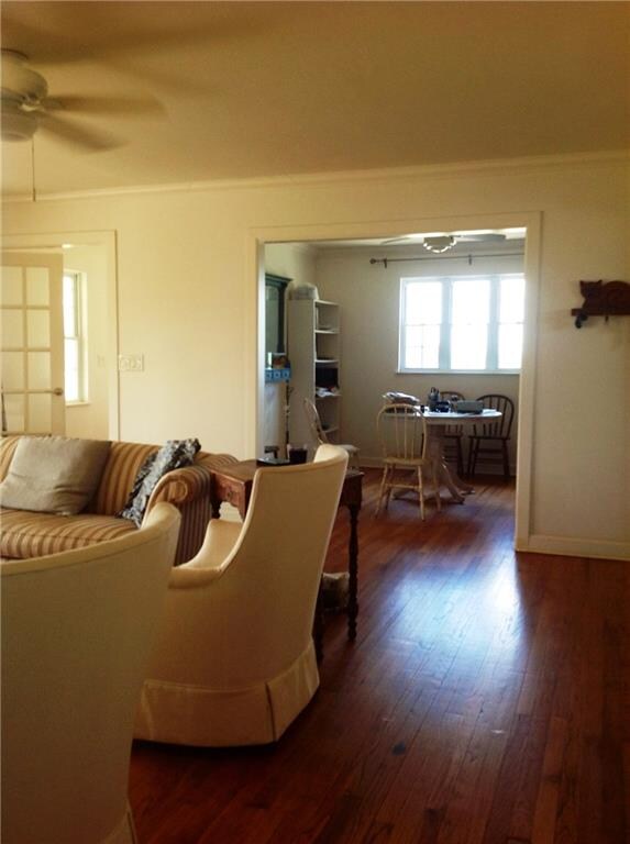 From Hallway looking to living and dining room