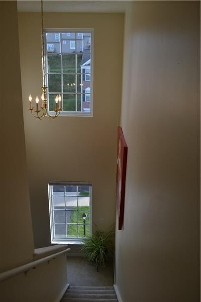 Staircases featured with 2-story landings, large w