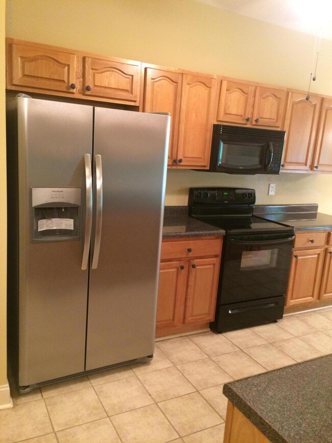 Kitchen with new fridge