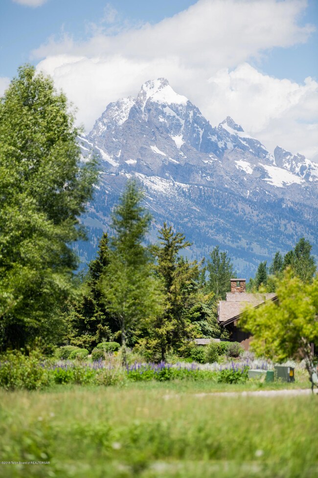 Teton view from the deck
