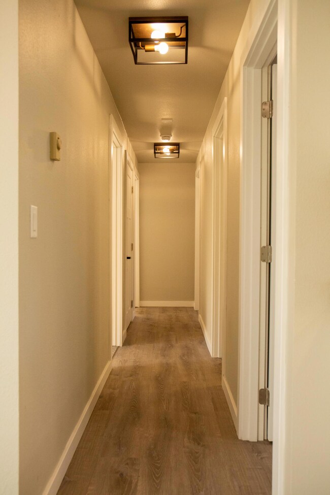 Hallway leading to bedrooms