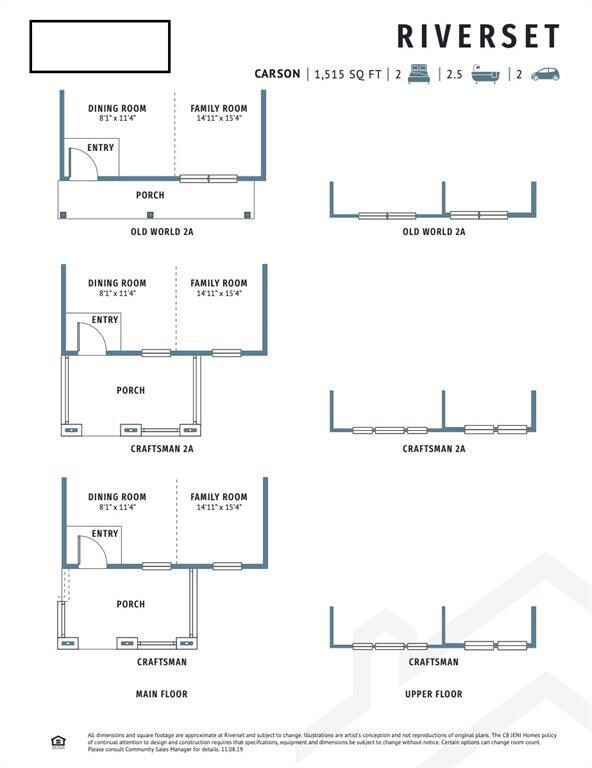 Our Carson 2A Craftsman facade offers a large fron