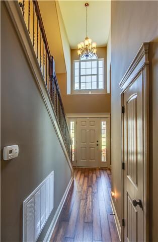 You could be walking to answer your door to your next dinner party in this lovely home.