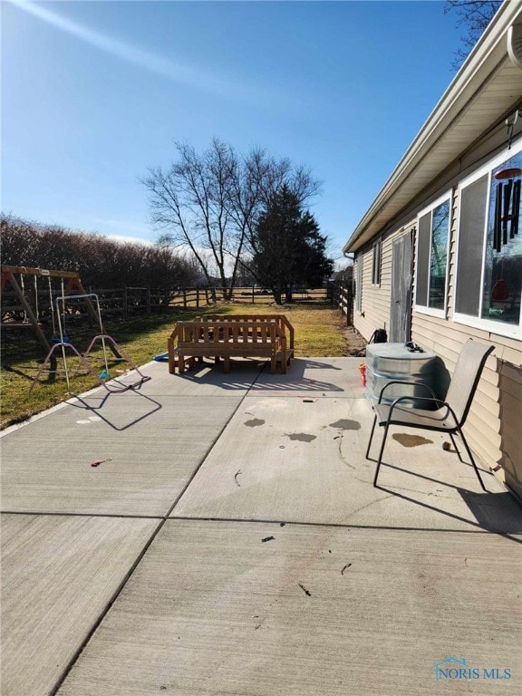 Large patio