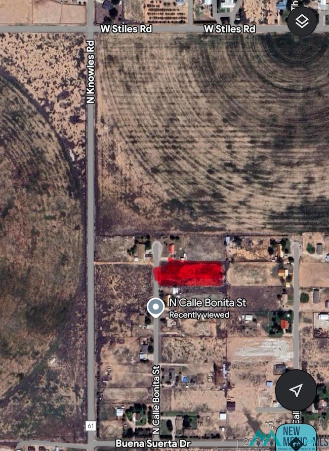 Aerial view of property's location with property boundaries highlighted