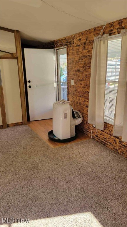 Living room with main door entrance