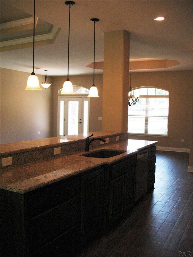 A view from kitchen to dining is shown here.