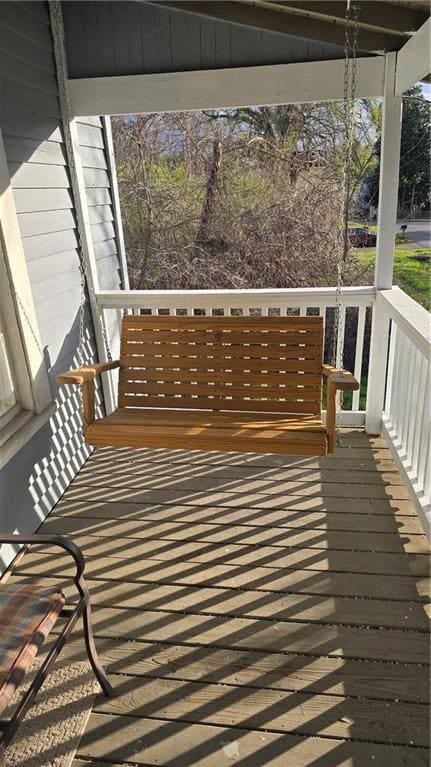 View of Front Porch featuring porch swing