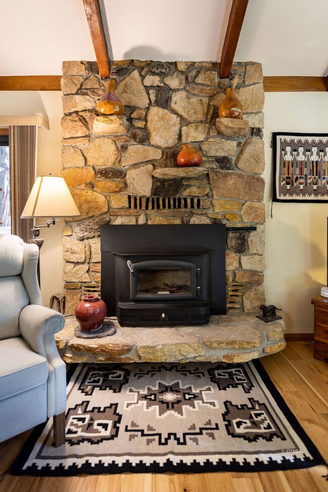 Rock Fireplace