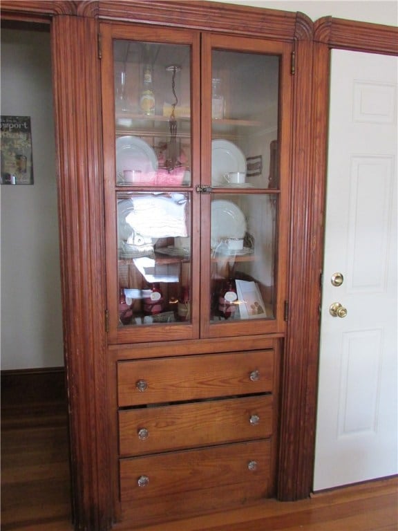 Built in hutch in Dining Room