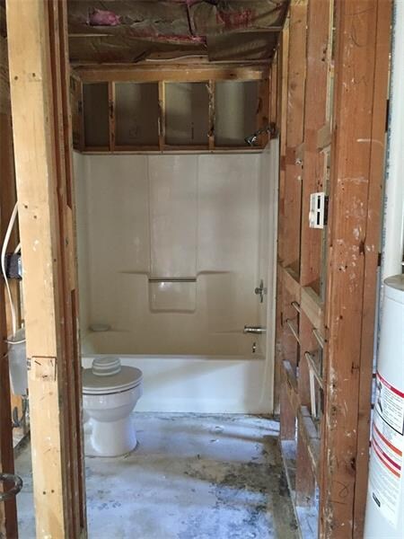 This entire unit has been stripped to the studs ex