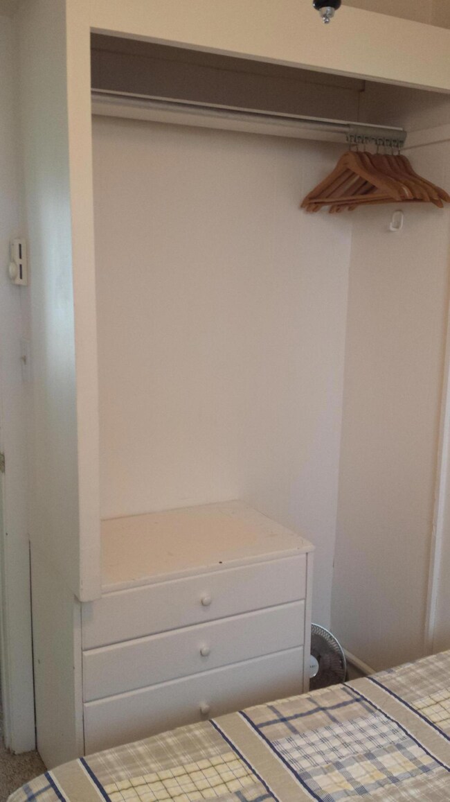 closetand drawer space in each bedroom